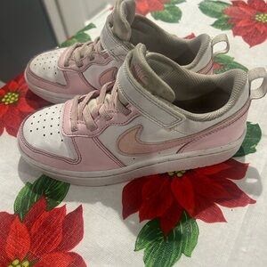 White and Pink girls Nike dunks